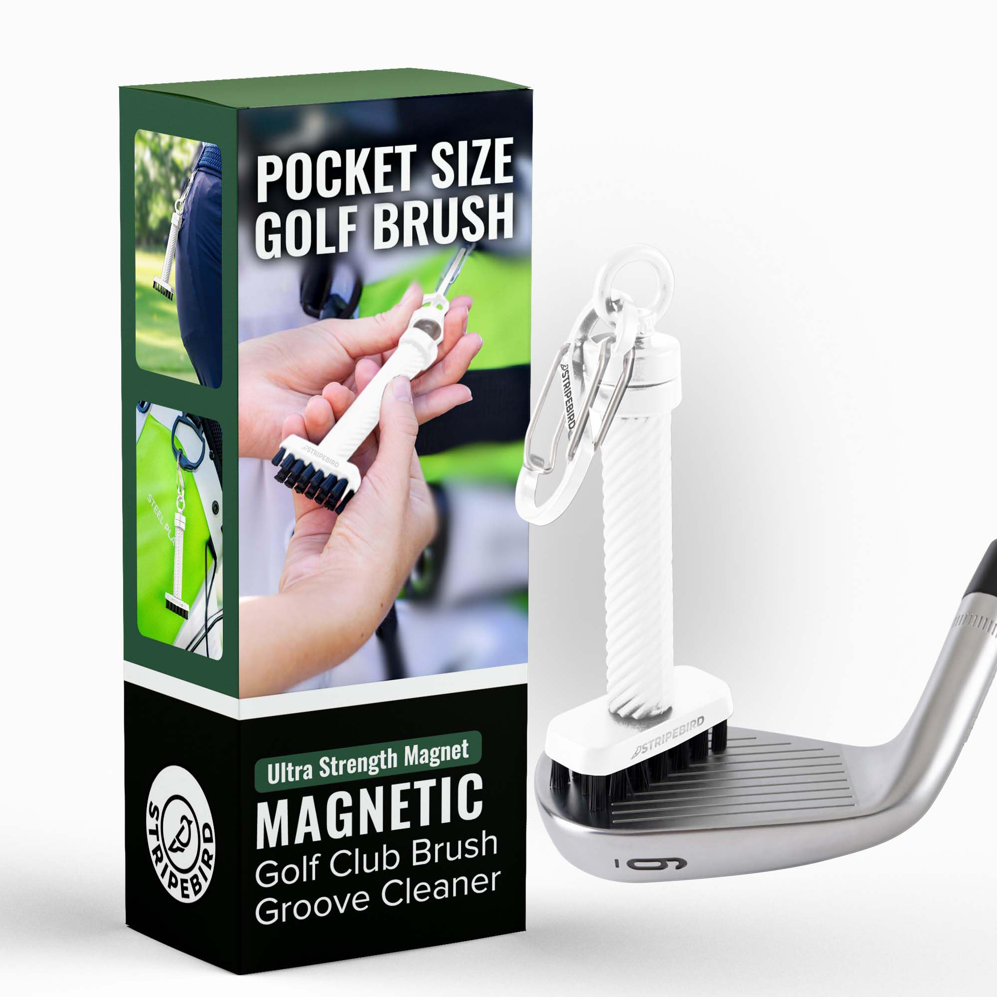 Magnetic Golf Club Brush Groove Cleaner