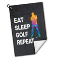 Eat Sleep Golf Repeat Towel