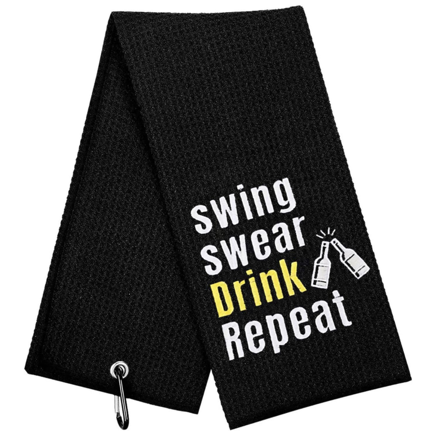 Embroidered Golf Towel with Clip