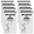 Golf Yardage & Scorecard Notebooks — Pack of 8