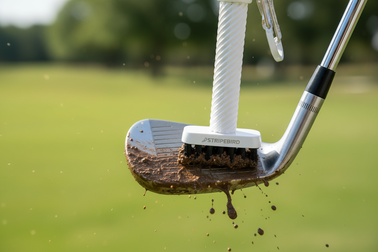 Golf Brush in Use